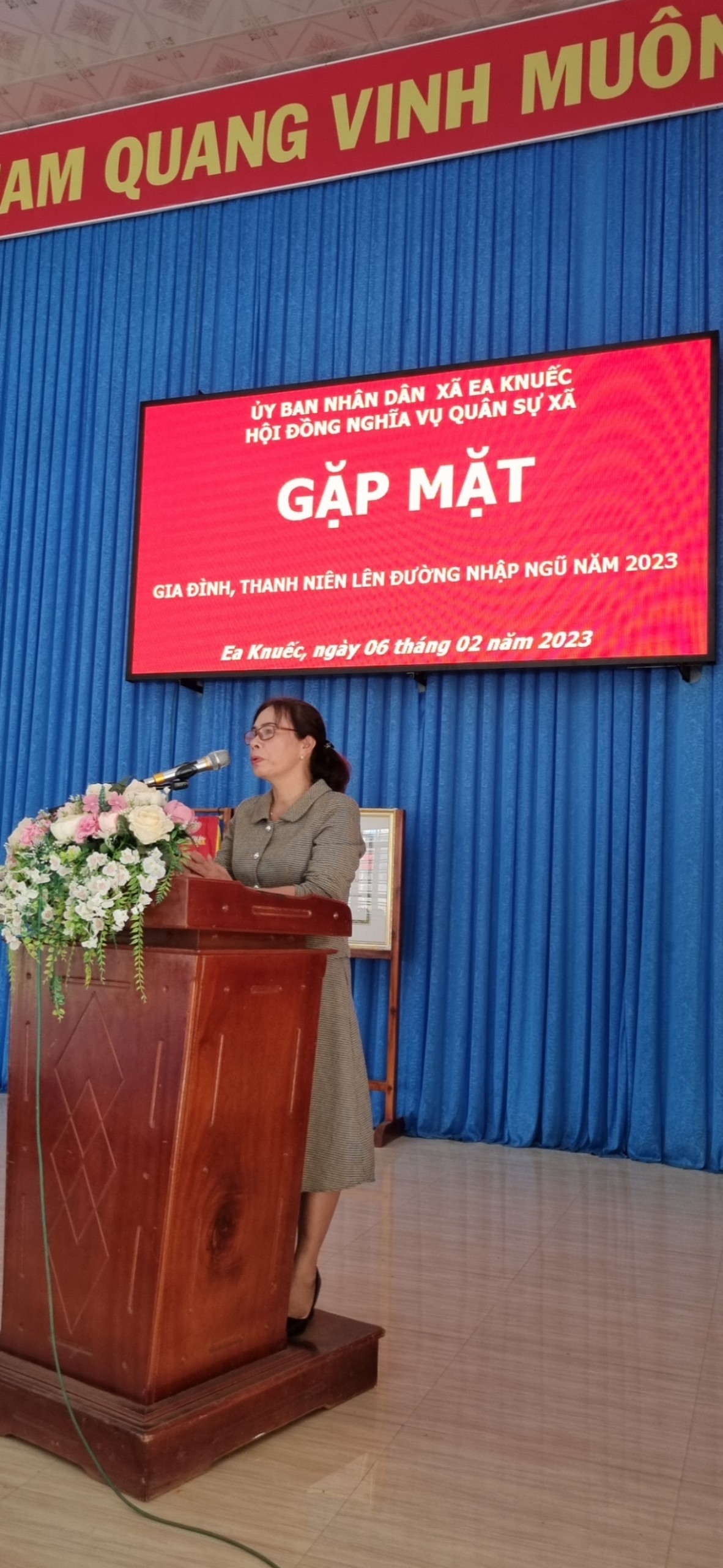 Đảng Ủy - HĐND - UBND - UBMTTQ và Các Đoàn Thể Của Xã Ea Knuếc Tổ Chức Gặp Mặt Gia Đình, Thanh Niên Lên Đường Nhập Ngũ Năm 2023